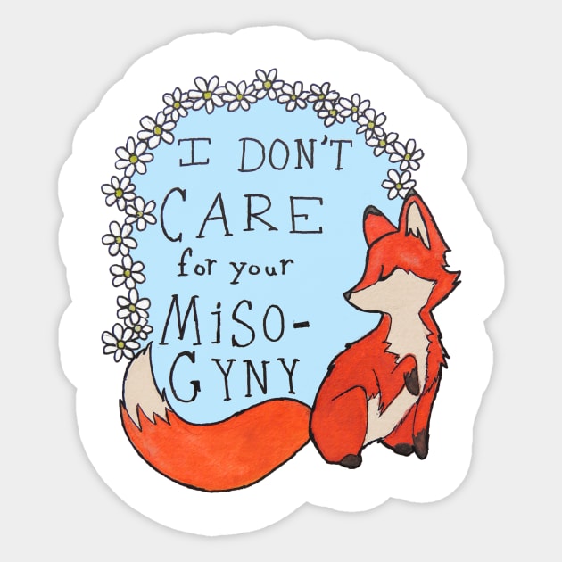 Feminist Fox Sticker by Tamaghosti